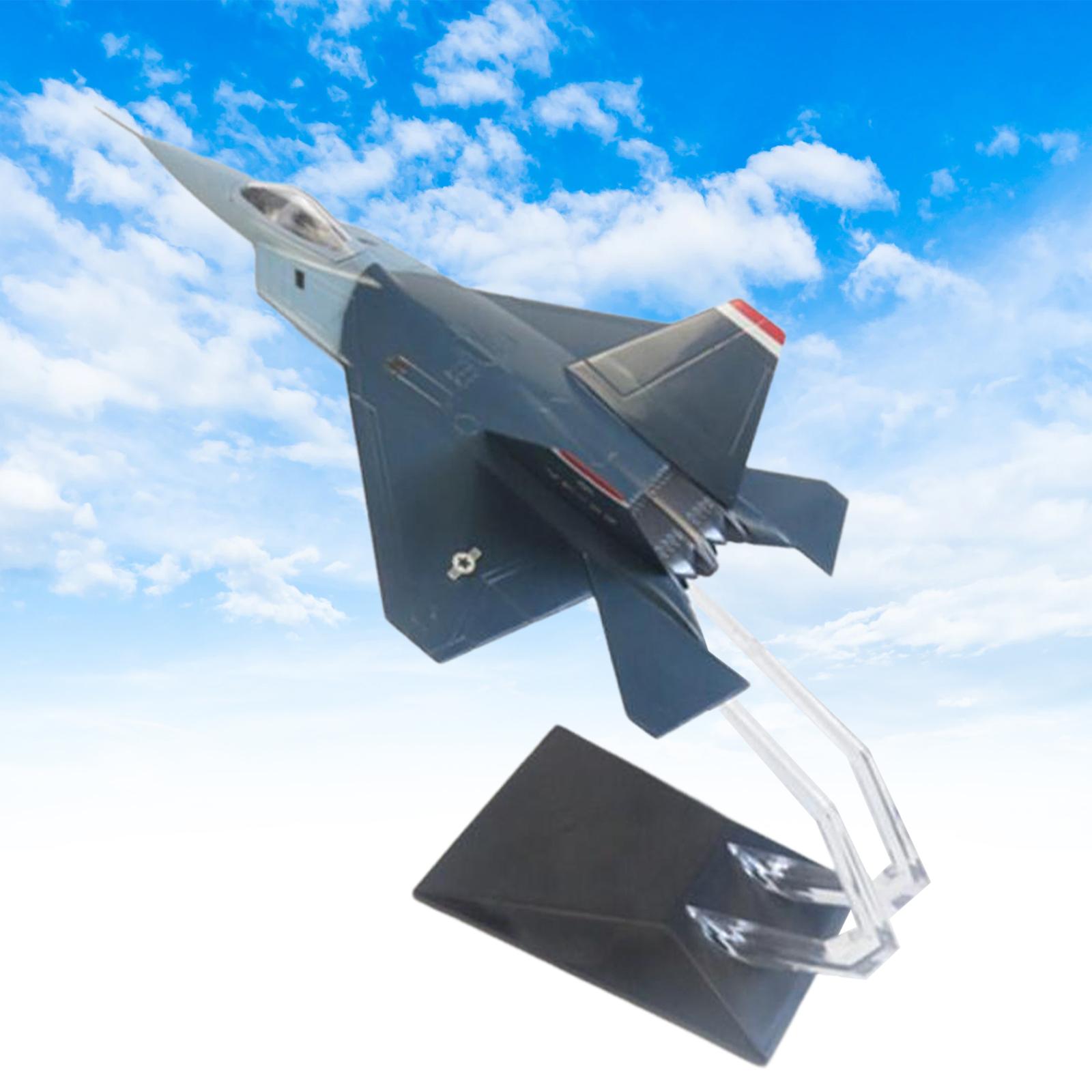 Игрушечный самолет F22 модели истребителей 1:72, реалистичный истребитель  самолета для дома | AliExpress