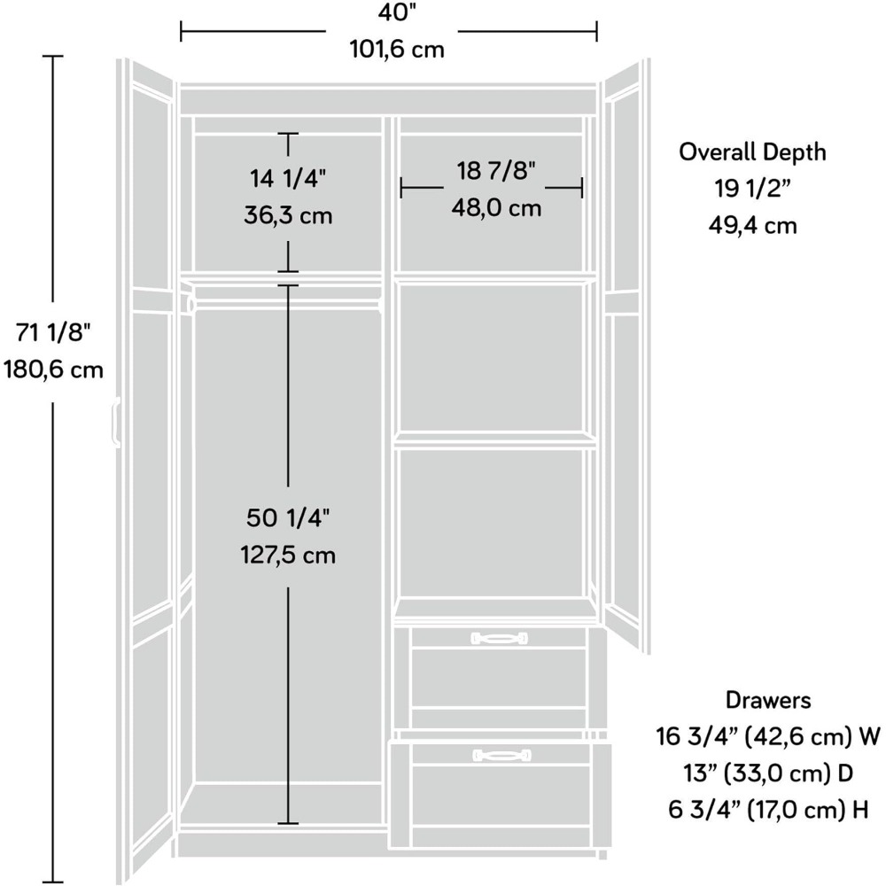 Title 5, Miscellaneous Wardrobe/Storage Pantry Cabinet O...