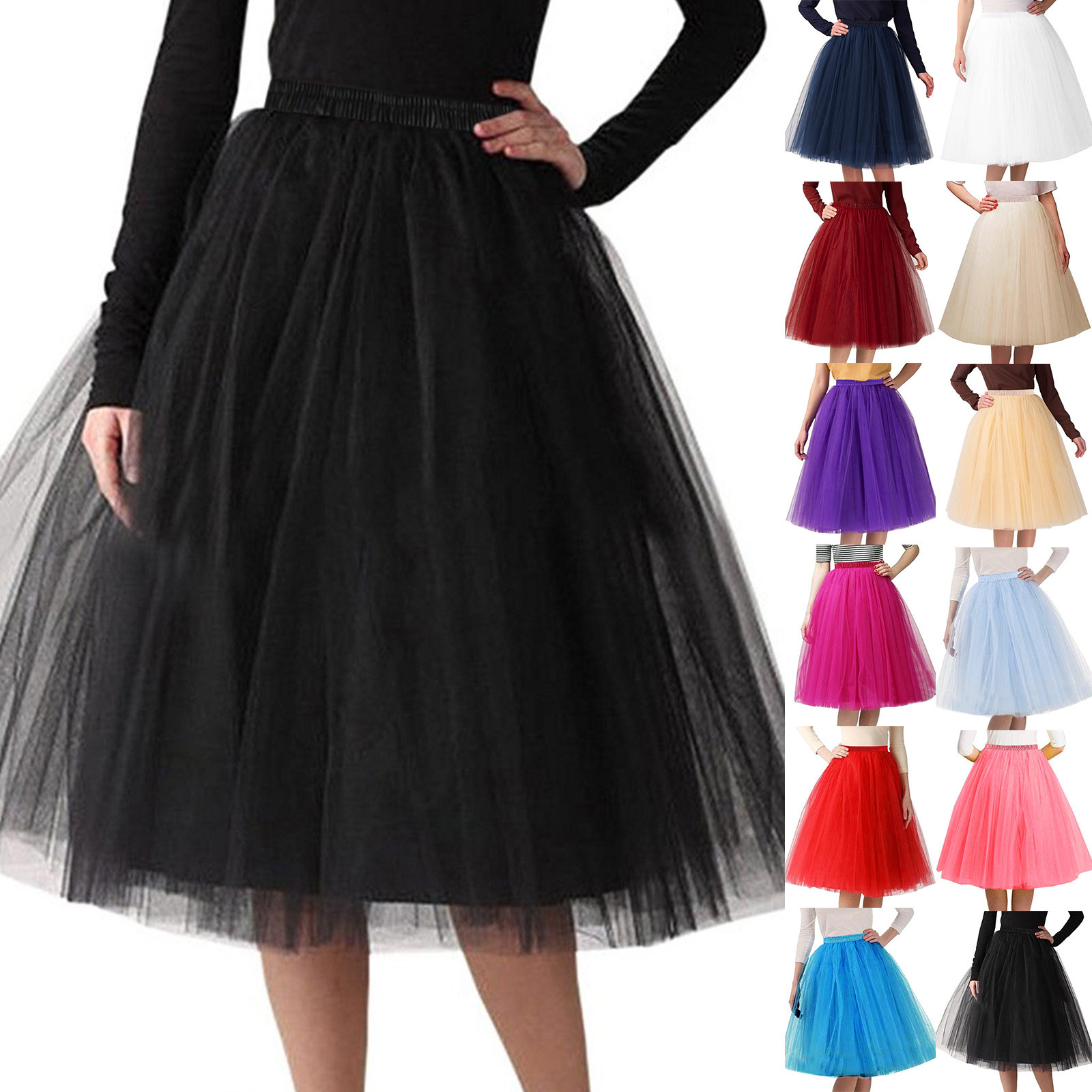 princesa midi de fadas tule saia plissada dança tutu saias mulheres lolita petticoat jupe tule femme festa puffy saia puvestivestivestivestido