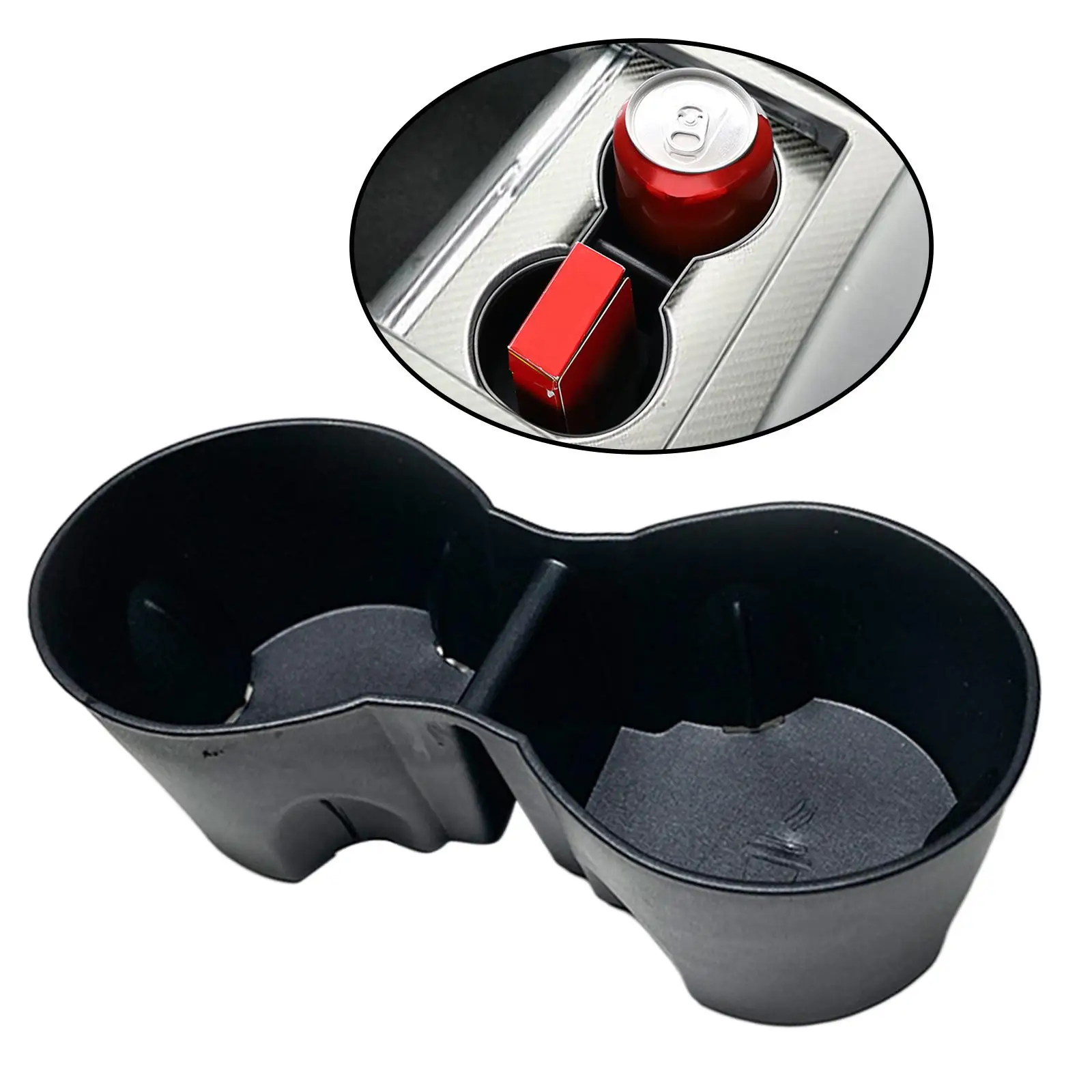 Car Cup Holder Insert, Centre Console Bottle Stand, Easy to Clean, Interior Accessories, Shockproof Organizer Fits  