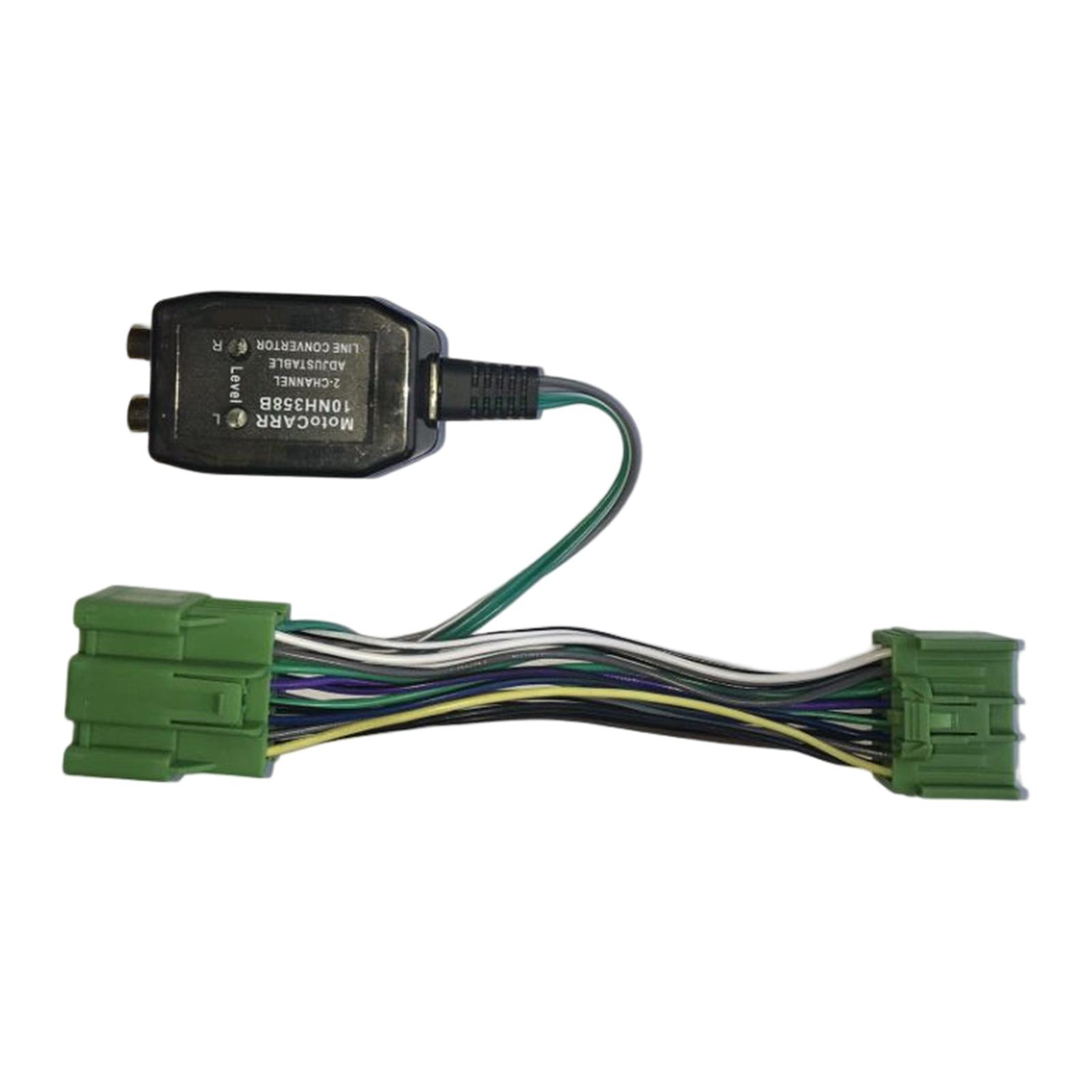 71-2107 Aftermarket Radio Wiring Harness Add Amplifier Adapter Interface Amp Select for Direct Replaces Supplies Parts