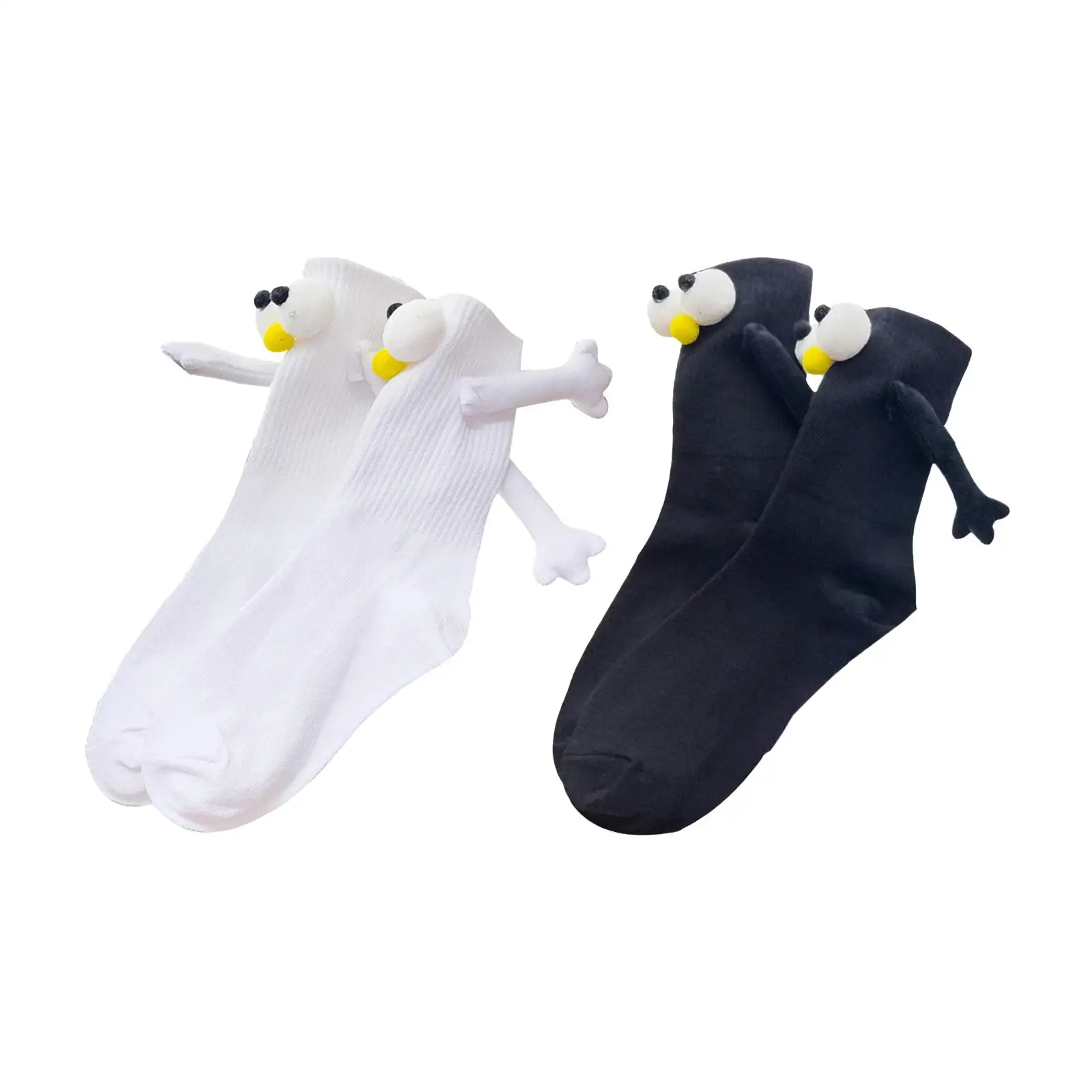 Suction 3D Couple Socks Novelty Socks Summer Fashion Couple Holding Hands Sock for Home Bedroom Hiking Living Room Classroom