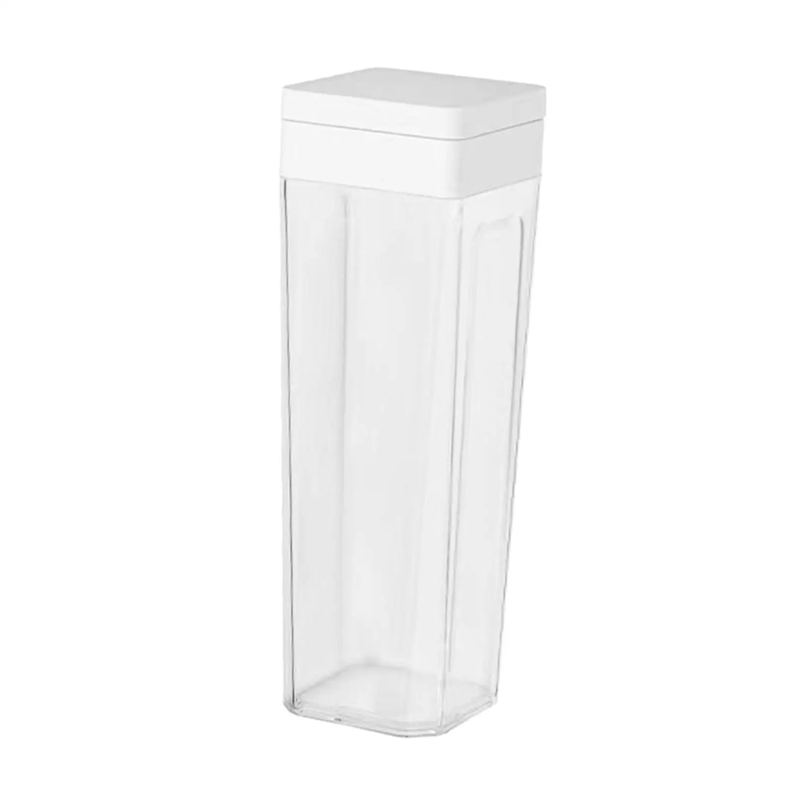 Square Cereal Dispenser Airtight Lid Easily Cleaning Clear Food Storage Container for Freezer Pet Food Grains Coffee Bean