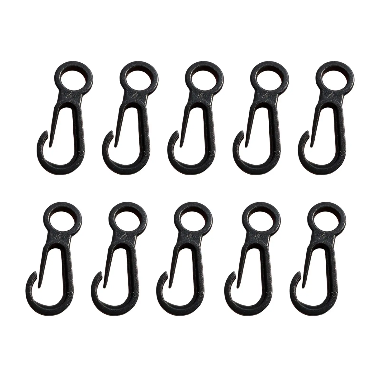 10 Pieces Camping Lantern Hanging Hooks Portable Inner Tent Snap Hooks Quick Release Pocket with Hole for Camping Hiking
