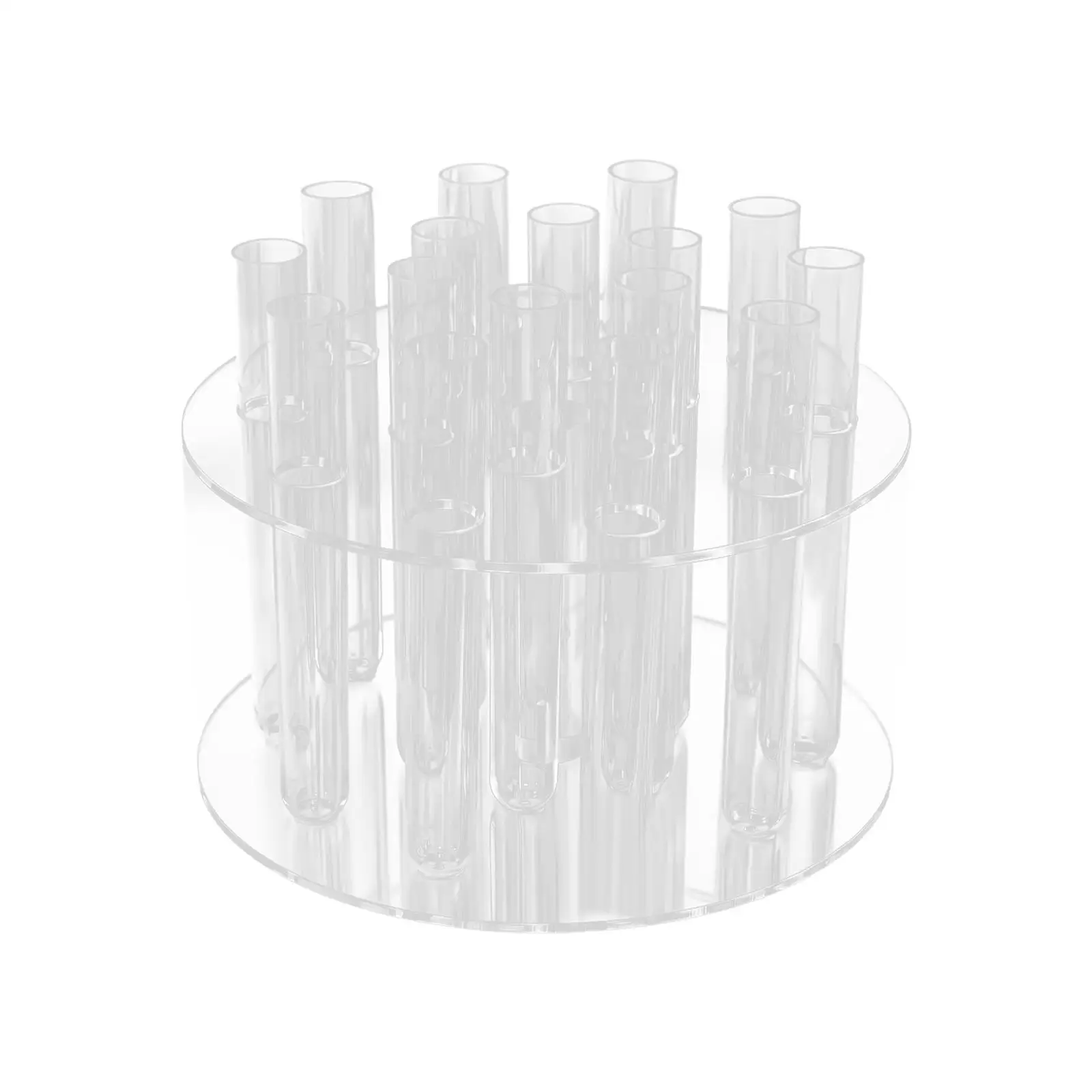 Hydroponic Plant Holder with 15 Pieces Test Tube Fittings Nordic Style Flower Vase for Bud Housewarming Desktop Party Kitchen