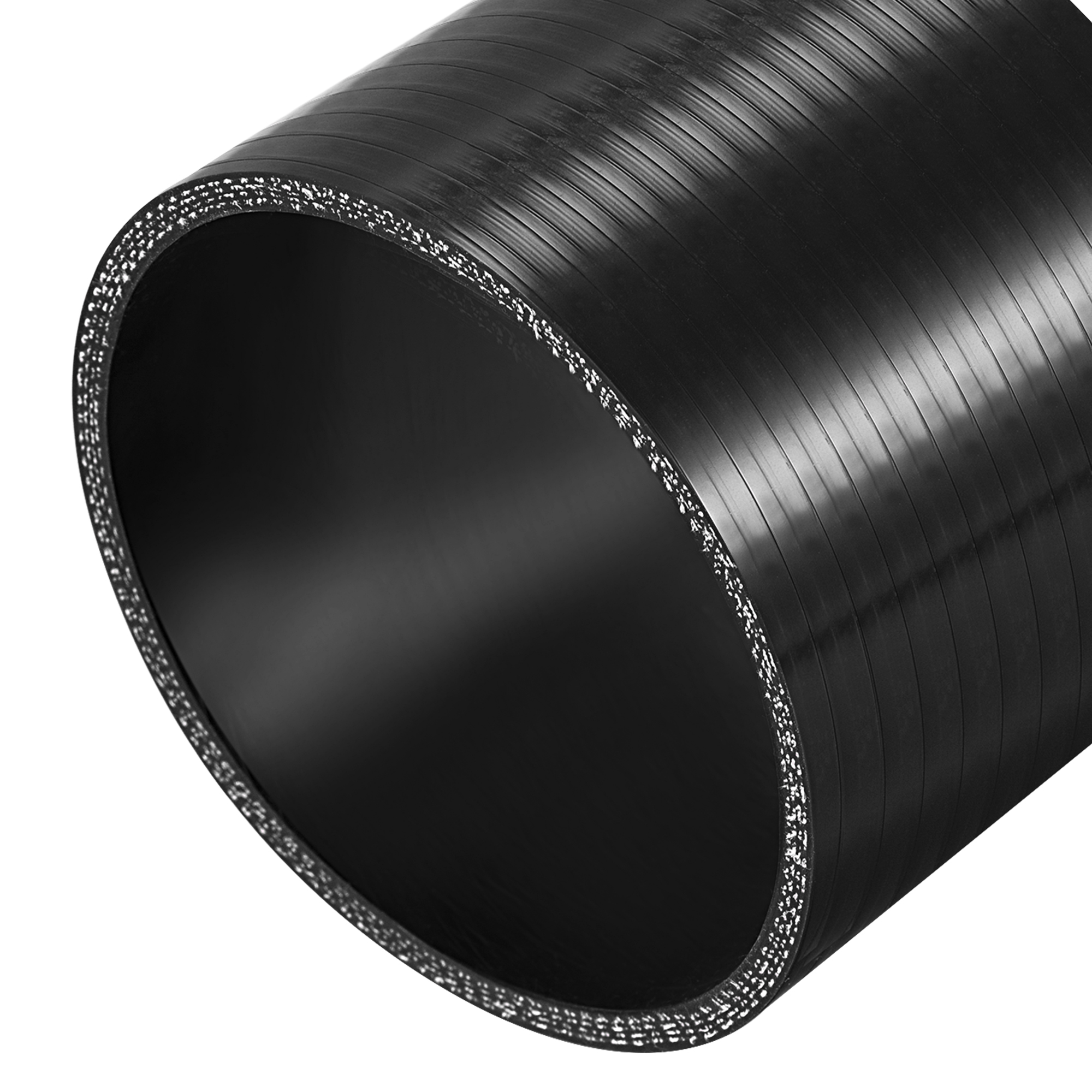 UXCELL 25/28/30/32/35/38/45/48/51/54/57/60/63/65/68/70/80/89/102/127MM Auto-Silikonschlauch Gerades Turbo-Ansaugrohr Schwarz 76*5MM – Detail 5