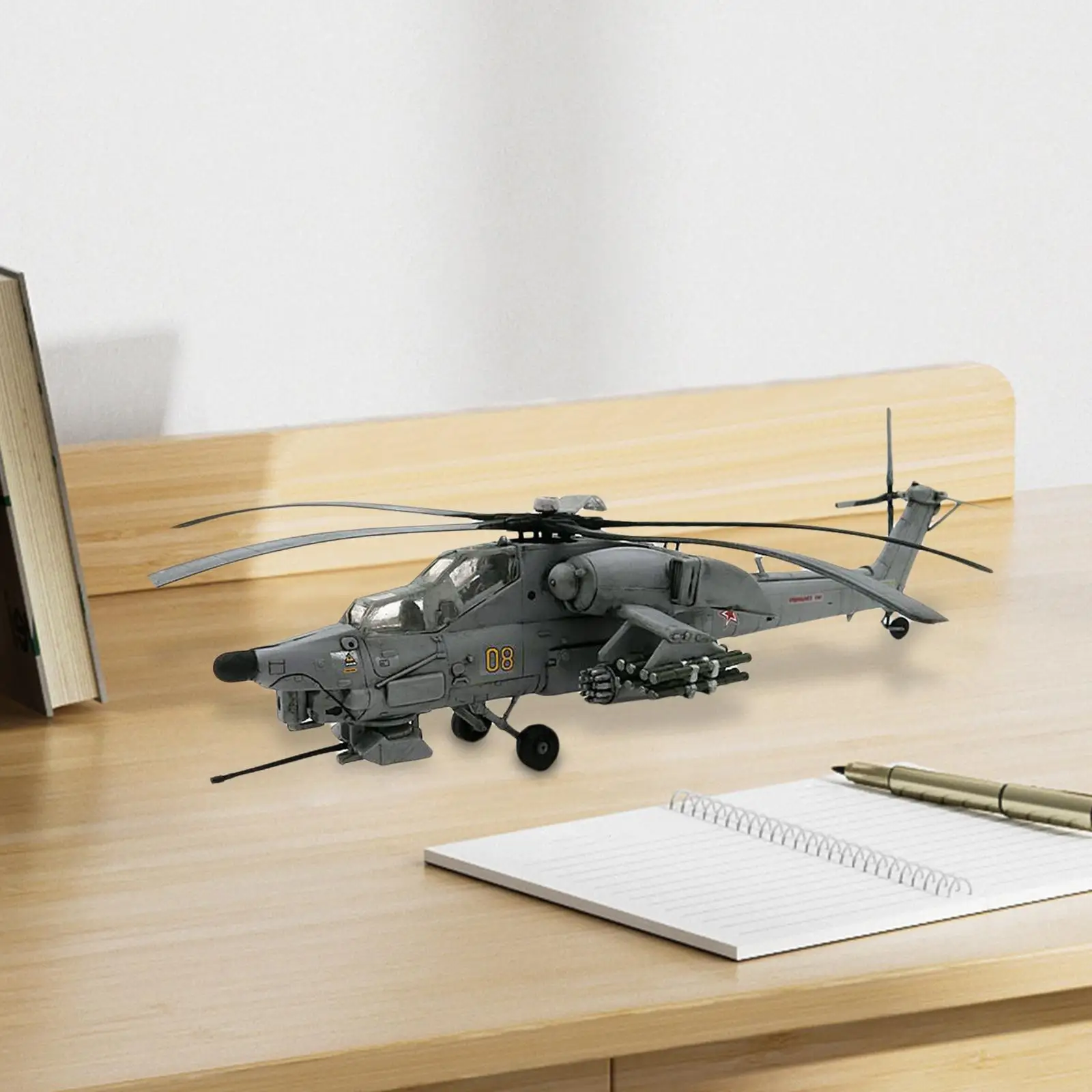 1:72 Mi 28 Havoc Helicopter Assembly Model Multifunctional Decoration Aviation Collectibles Lifelike Durable Airplane Model