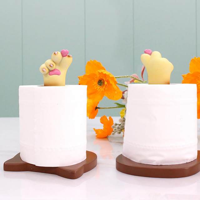 Snoopy Kitchen Wooden Roll Paper Towel Holder Cartoon Tissue