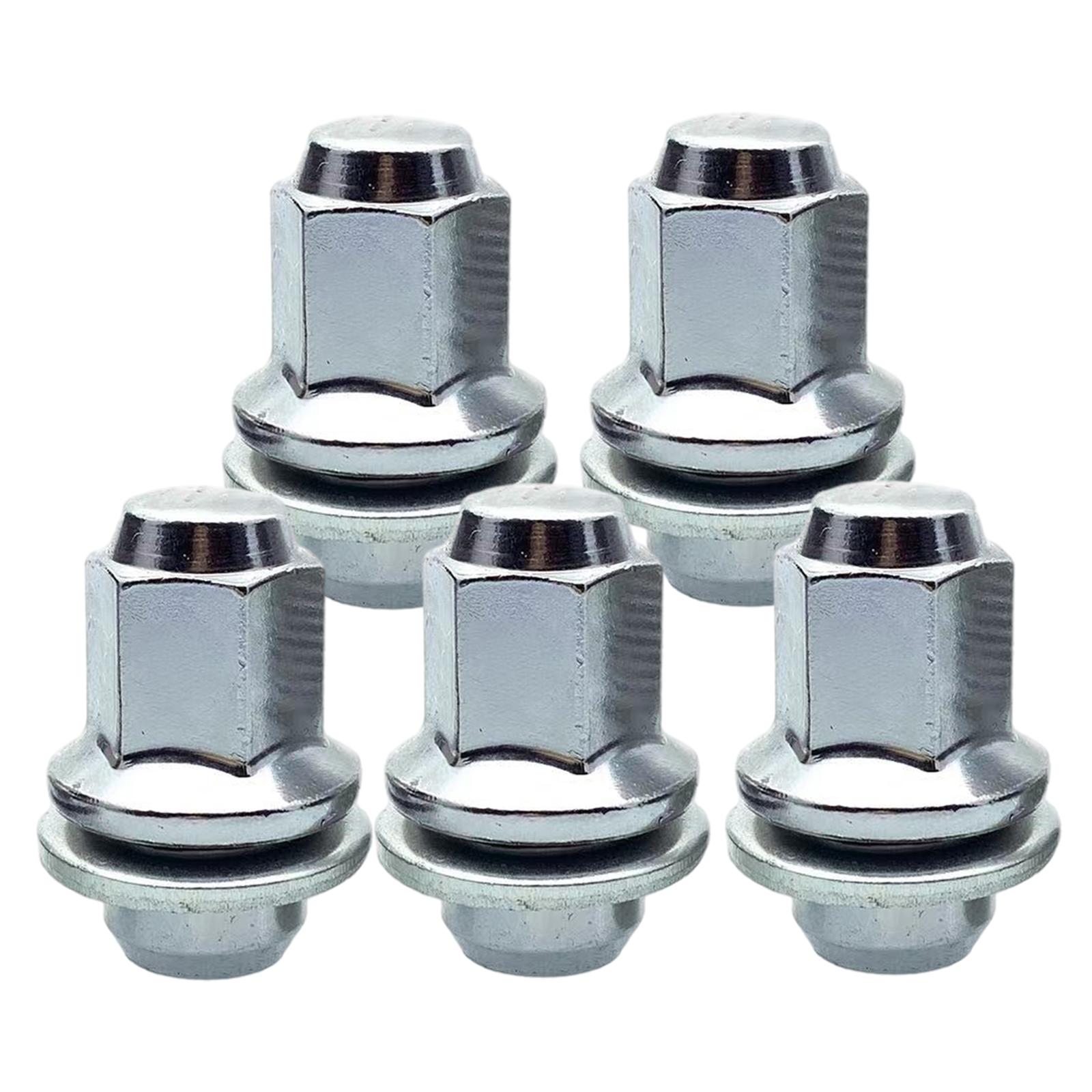 5Pcs Wheel Lug Nut M12 x 1.5 Wheel Tire Lug Nut Rustproof for Jaguar XF Xks x Type Spare Parts Replacement Accessories