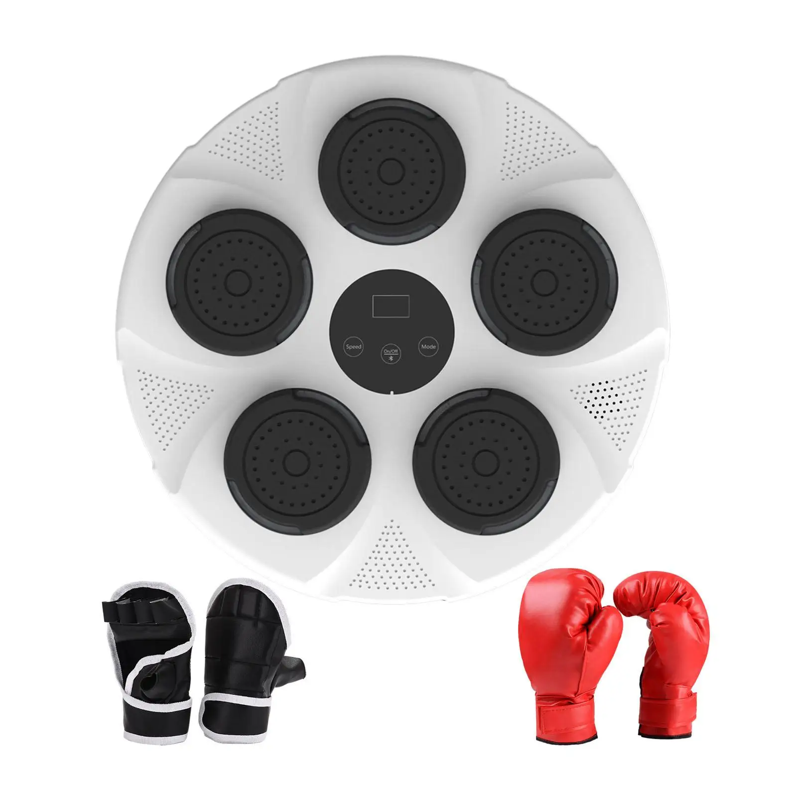 Music Boxing Machine Speed Adjustable Wall Mounted Music Boxing Wall Target for Taekwondo Martial Arts Agility Reaction Home Gym