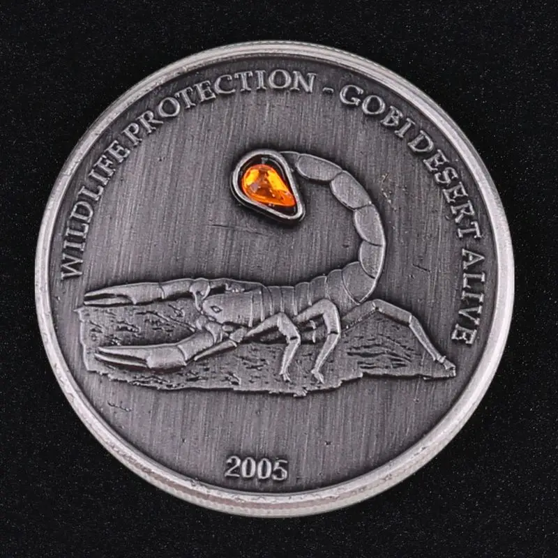 oukerst Home Decor Souvenir Copy Coins Collectibles Drill Animal Copy Coin Pièce Commémorative