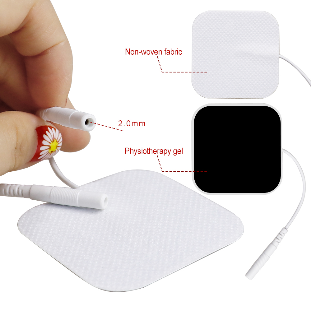 50/100Pcs TENS Pads EMS Electrode Patch Nerve Muscle Stimulator Silicone Gel Tens Electrodes Digital Acupuncture Pad Accessories