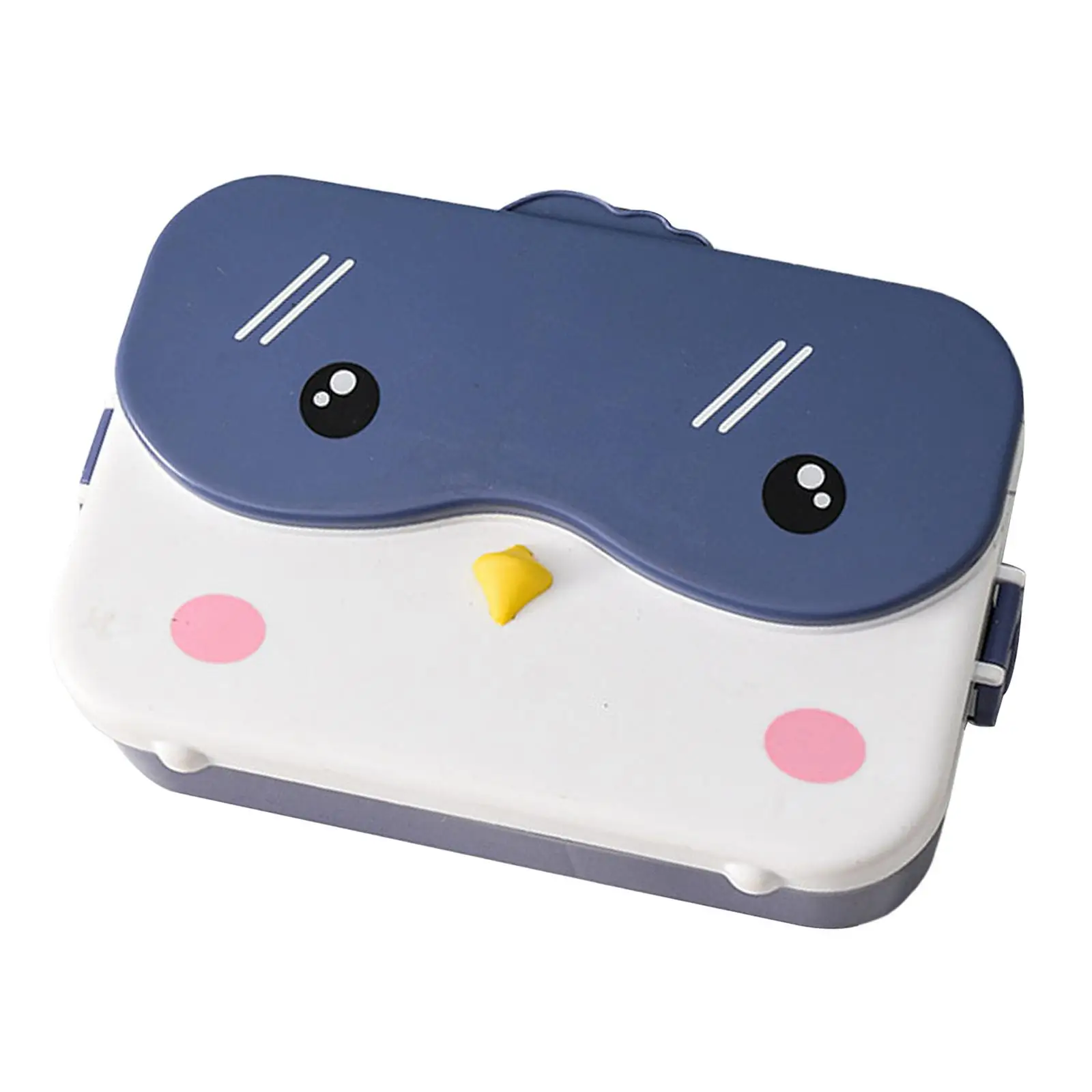 Cute Bento Lunchbox Food Container Rectangular Multifunction Leakproof for Office