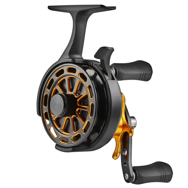 CAMEKOON Inline Ice Fishing Reel 3.2:1 High Speed Graphite Frame Aluminum  Spool Magnetic drop speed Left/Right Hand Winter Coil - AliExpress