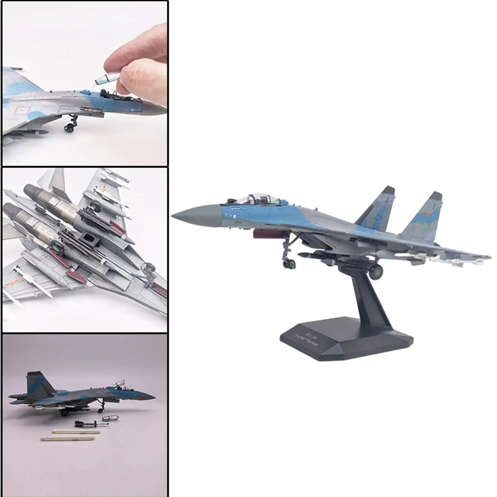 Russian SU-35 Aircraft Plane Model Early Educational Toy for Office Decor