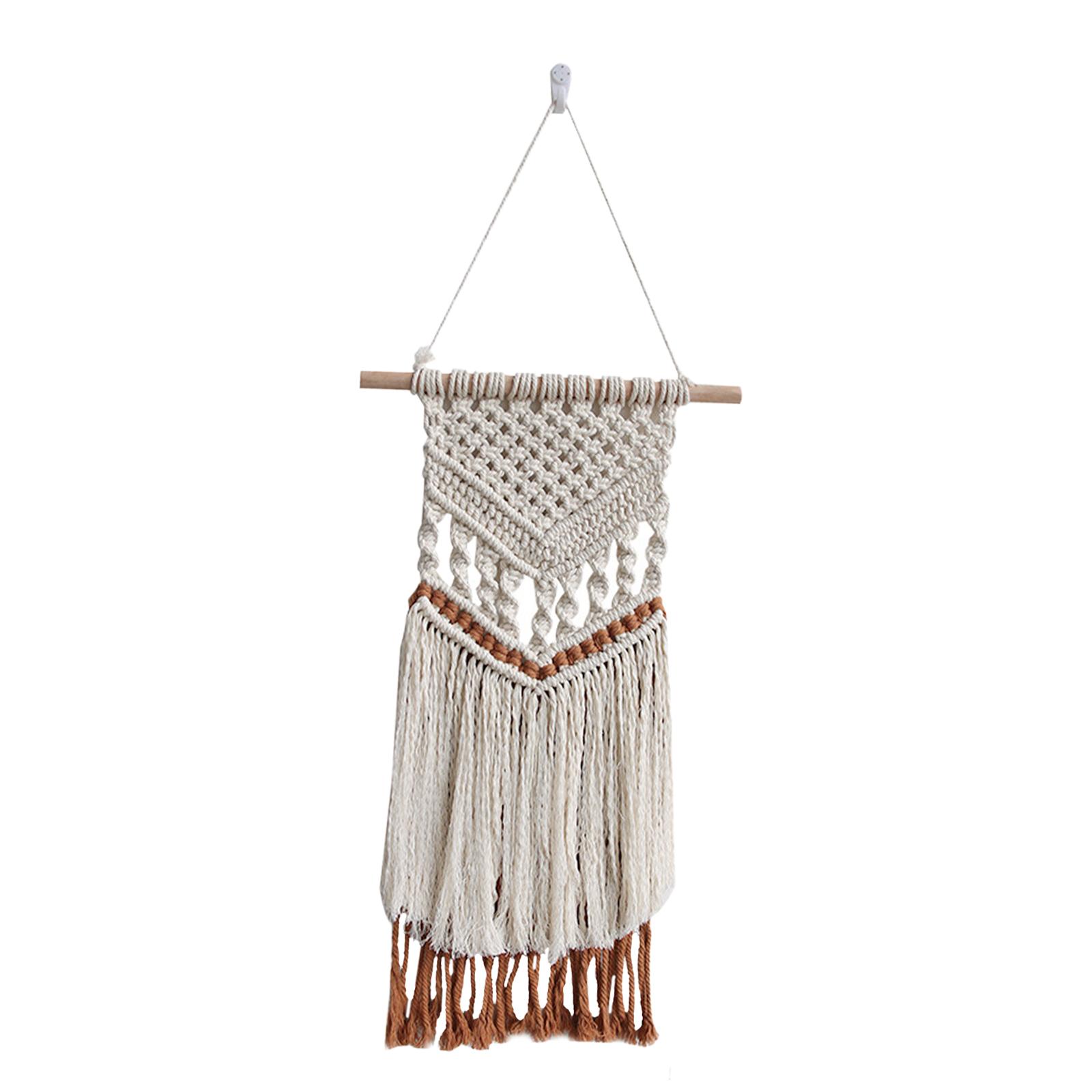 Macrame Wall Hanging Boho Tapestry Backdrop Tassels Handwoven Tapestry Wall