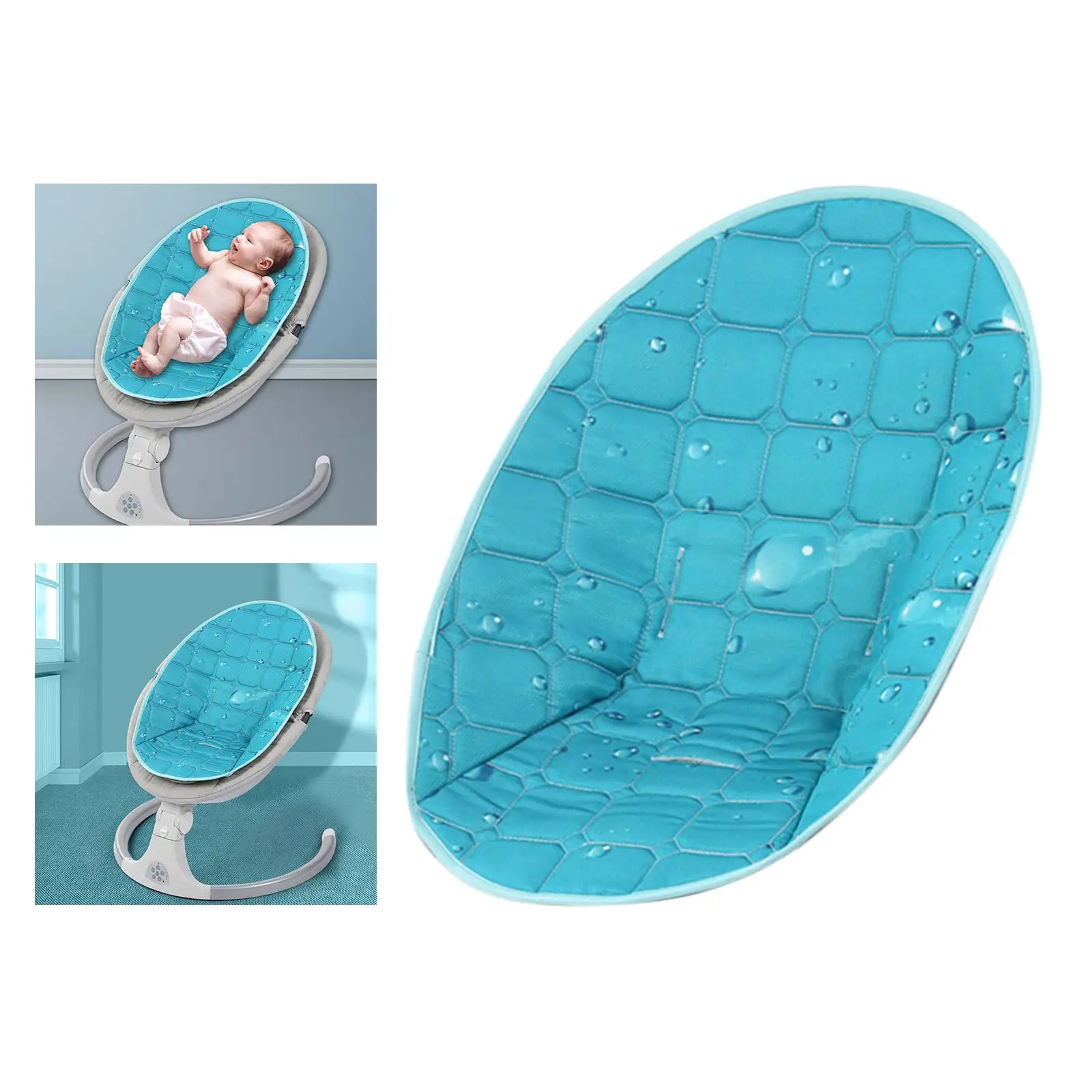 Electric Baby Bouncer Seat Pad Breathable Toddler Rocker Swing Chair Cushion Liner Pad Electric Rocking Chair Safety Seat Pad