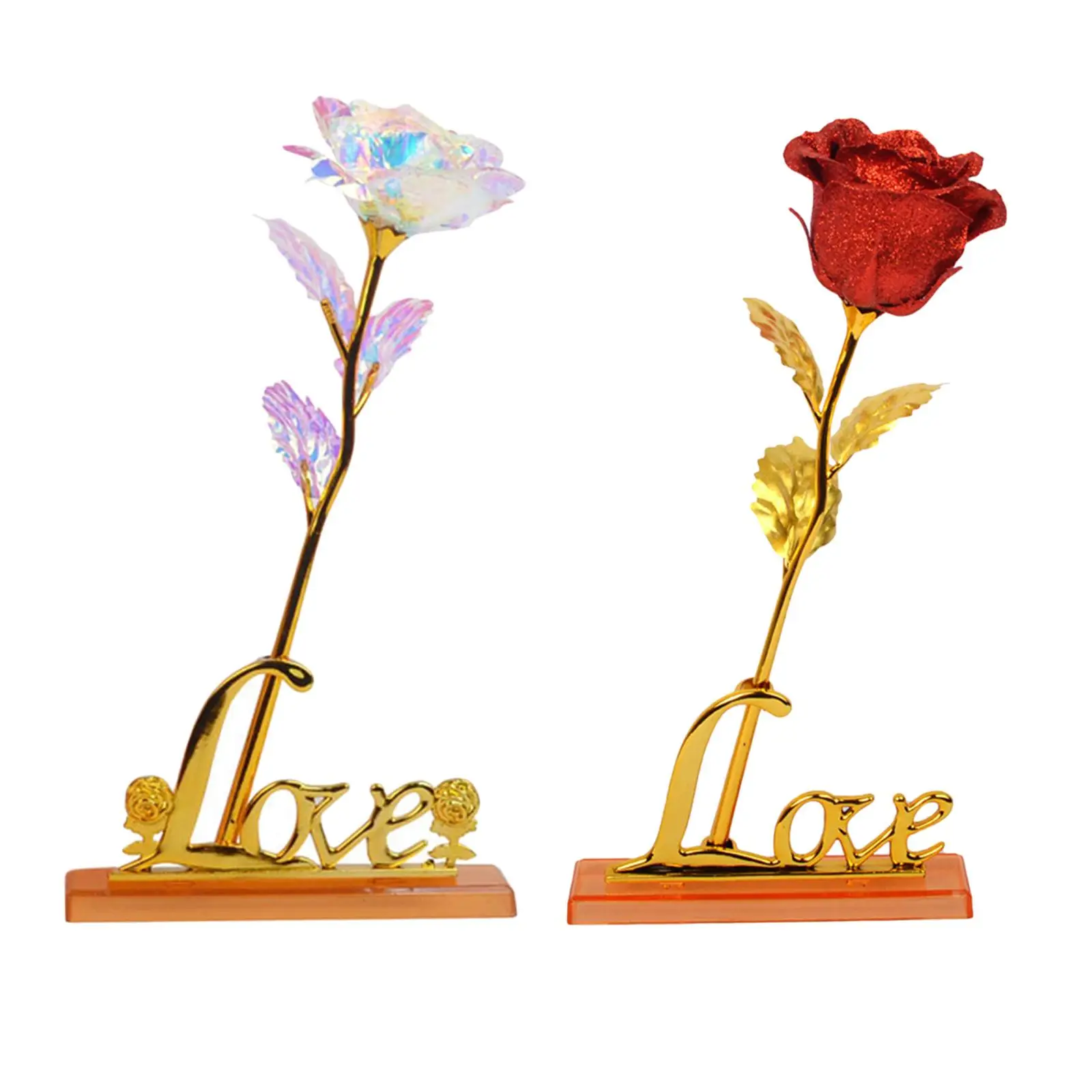 Romantic Artificial   Stand Last Forever with Box Gift  Shape Home Ornaments  for Christmas  Mom