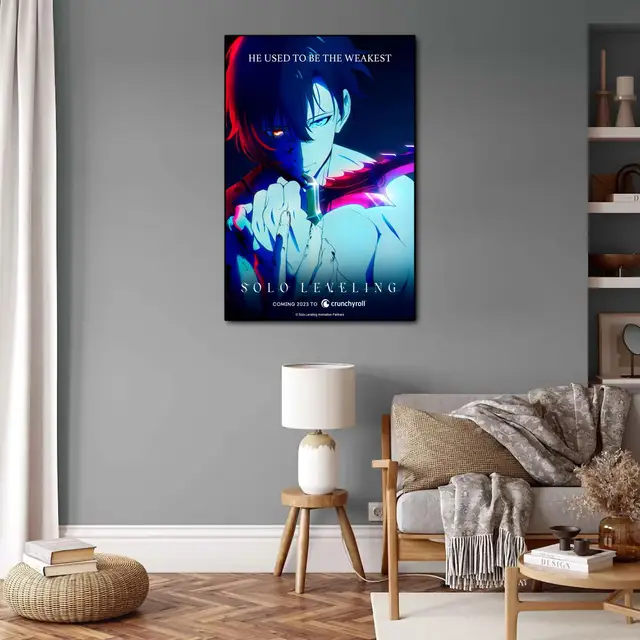 solo leveling Anime Video Game Canvas Art Poster and Wall Art Picture Print  Modern Family bedroom Decor Posters - AliExpress