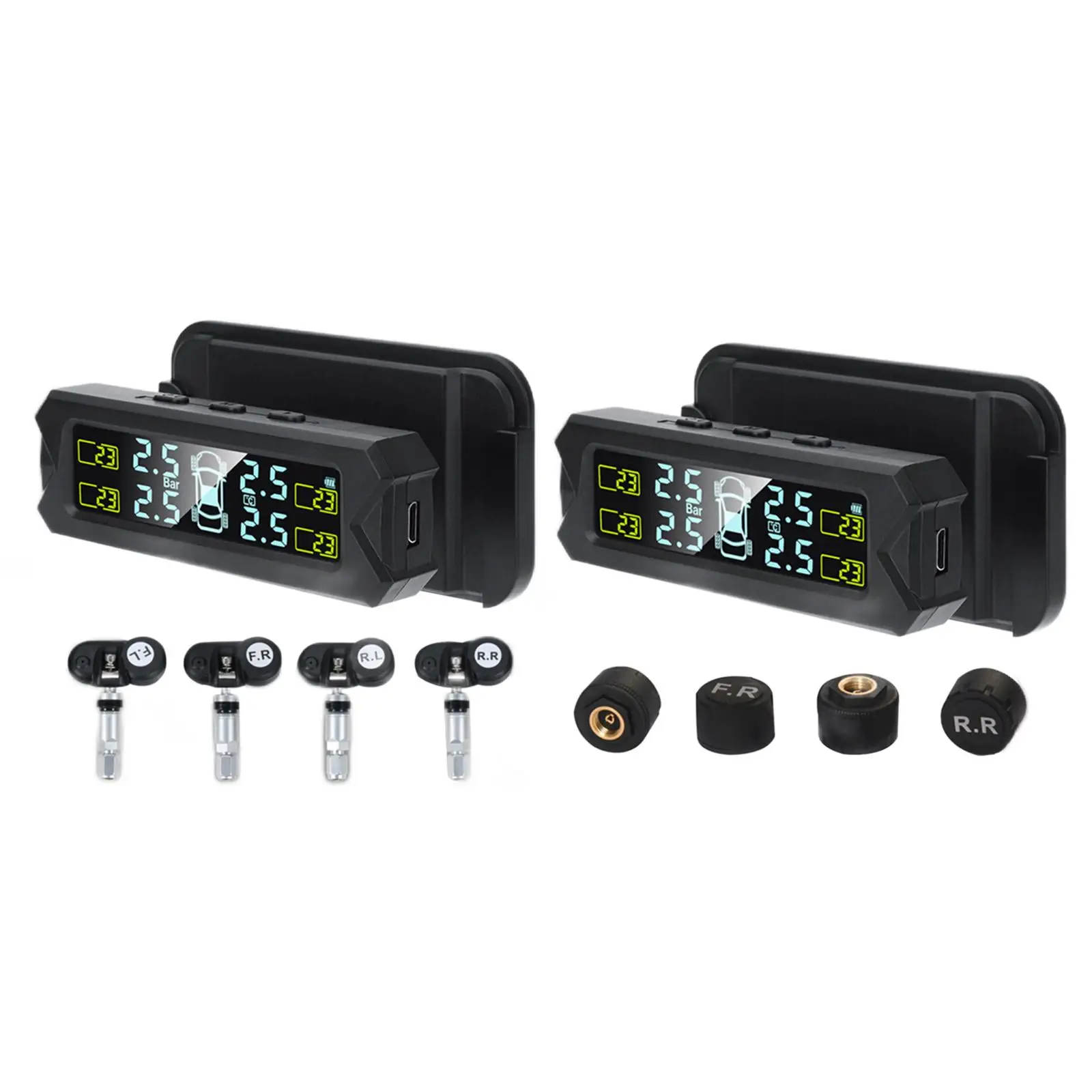 Automobile Car Solar Tmps Sensors Professional with Temperature and Pressure LCD