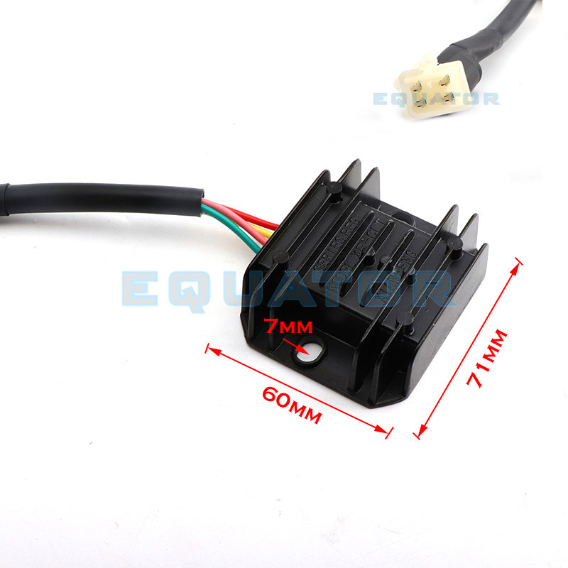 Motorrad dirt pit bik teile buchse stecker 4 Drähte 12 V Spannung regler Gleichrichter ATV GY6 50 150cc Scooter Moped JCL NST TAOTAO – Detail 4