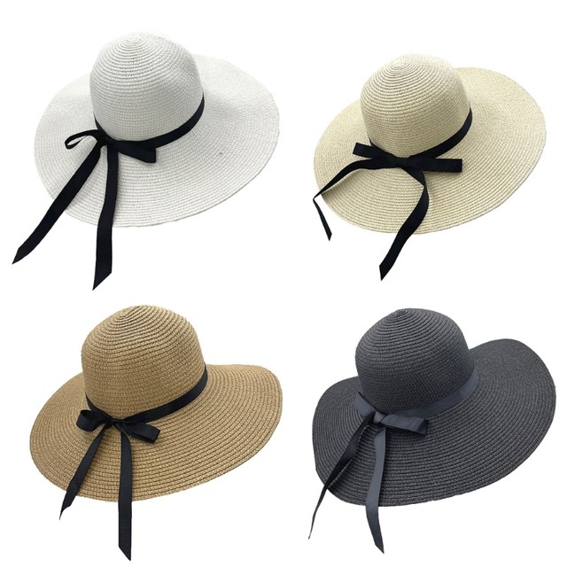 Buy Women Natural Packable Wide Brim Casual Straw Summer Sun Hats Online in  India 