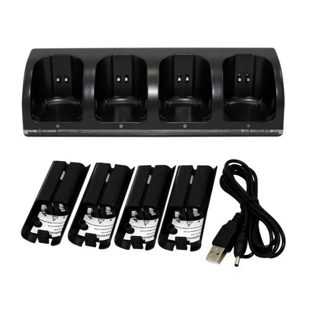 Charging Dock Charging Station Charger with 4pcs 2800mAh Batteries for remote controllers charger station dock