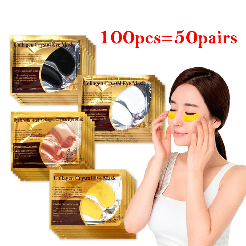 Best of 100Pcs=50Pairs Gold Collagen Crystal Eye Mask Anti Wrinkle Eye Patches Moisturizing Nourishing Anti Aging Eyes Care For Beauty Reviews & Tips