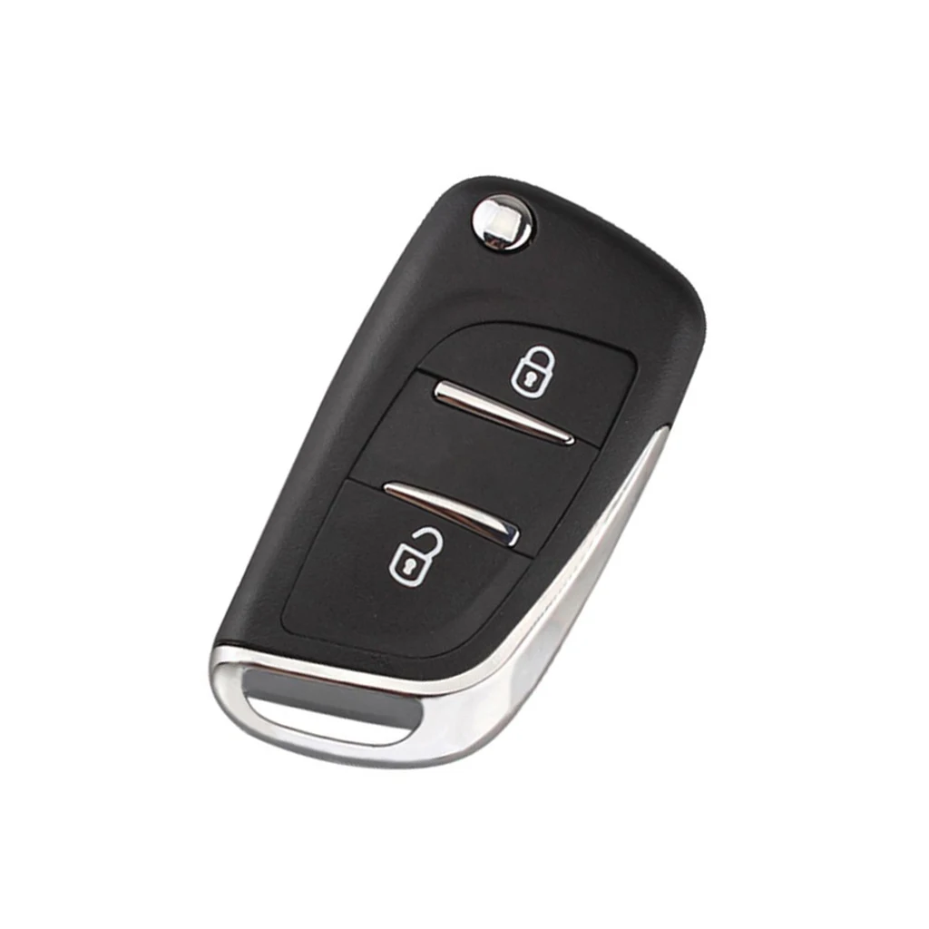  Replacement 2 Buttons Car Remote Key Case Cover  + Uncut Blade for  C4 C5 C2 7 407