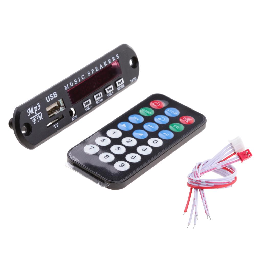 Car Audio Wireless Bluetooth USB FM TF WMA Board Module