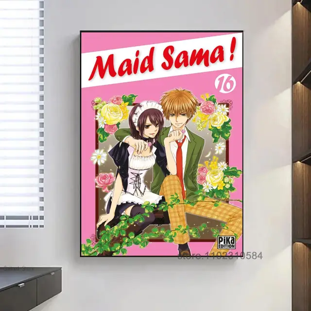 weqwe Anime Sama Maid 2 50 x 50 cm Modern Canvas : : Home
