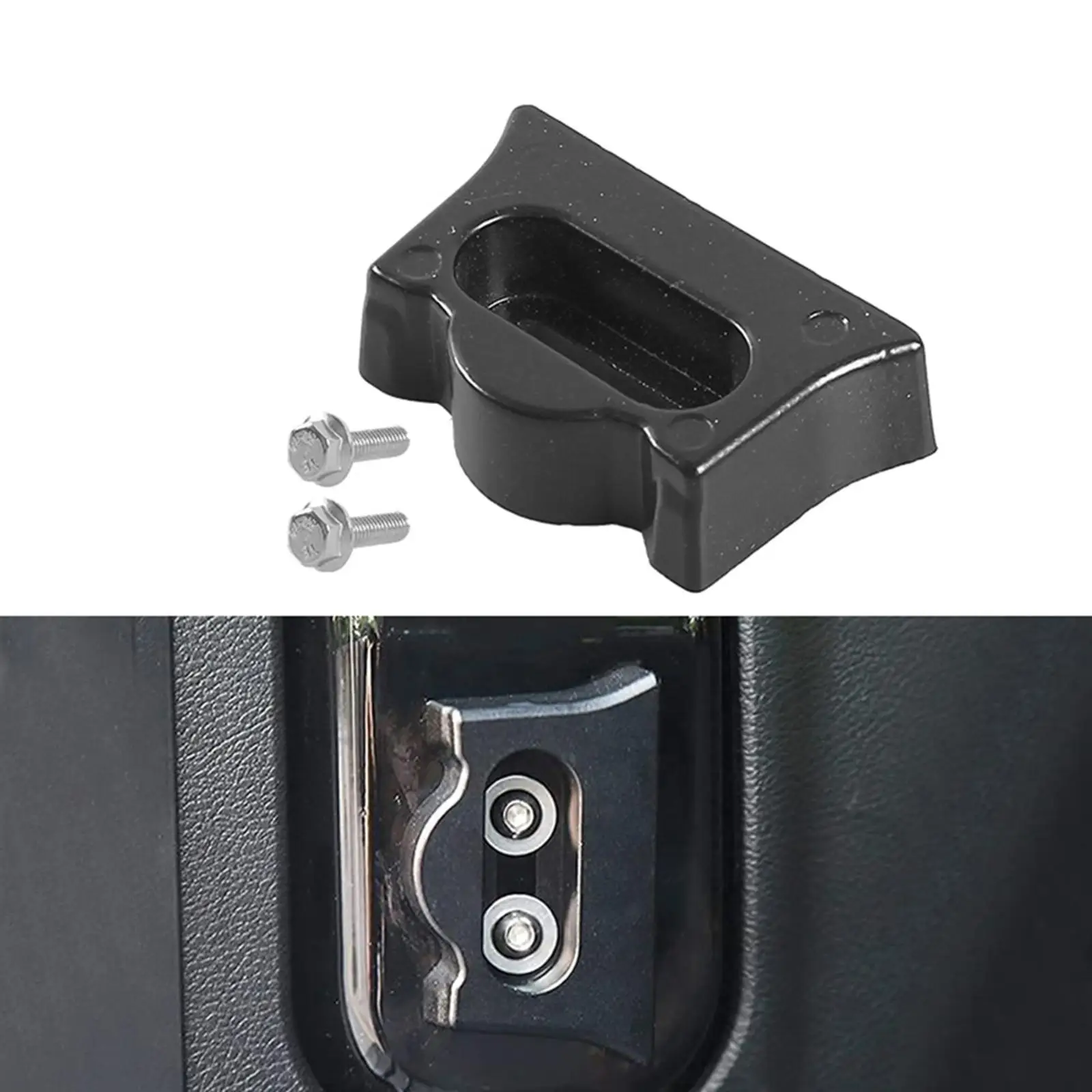 Car Tailgate Latch Stop Bumper, with Screws, Rear Stopper Limit Block for  JL 18-21 Avoid Tailgate Sinking Black