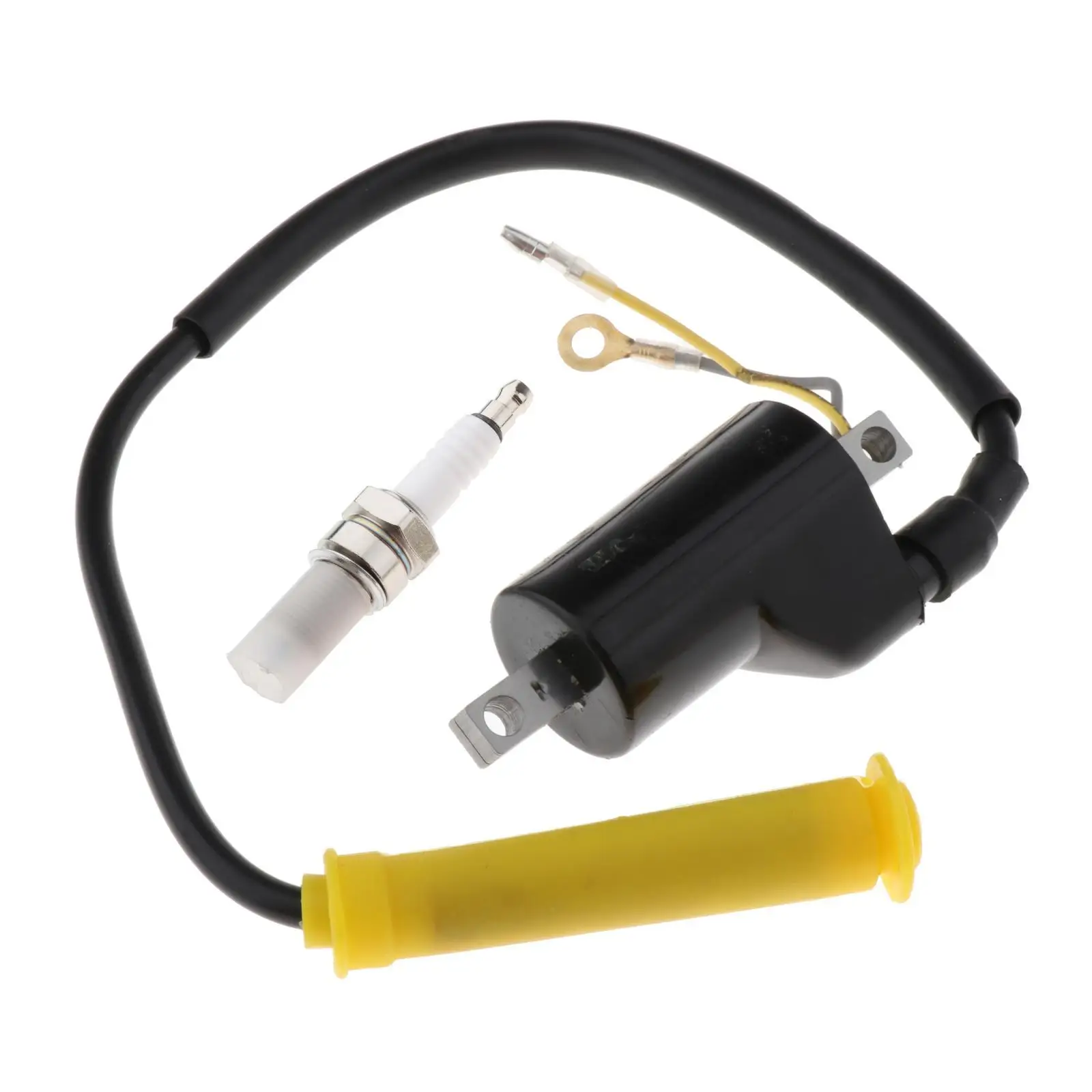 ATV UTV Ignition Coil W/ Spark Plug, Black For Honda  400 TRX400EX XR400R Replaces 30500-HN1-003