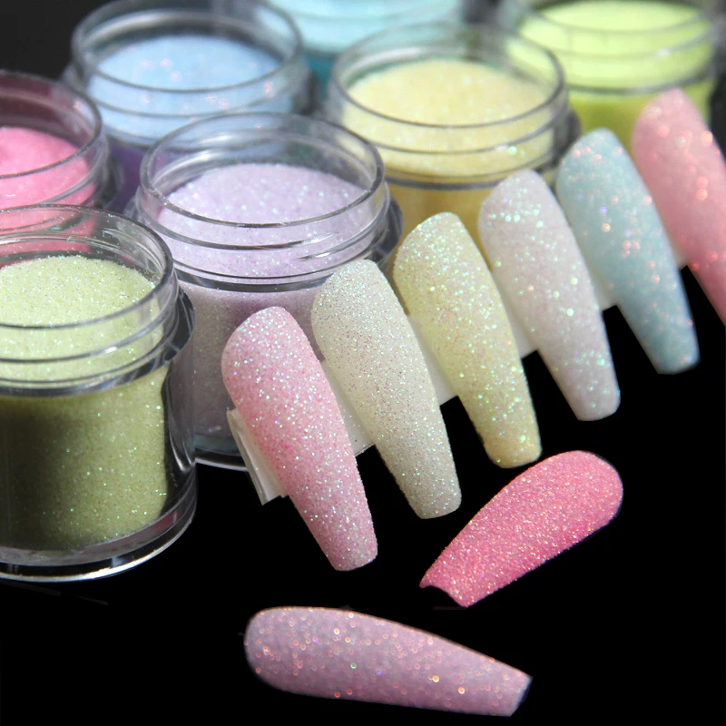 Best of 3.5g Iridescent Sugar Nail Glitter Colorful Candy Coat Powder Pigment For Manicure Sugar Effect Shiny Dust Nail Art Decorations Reviews & Tips