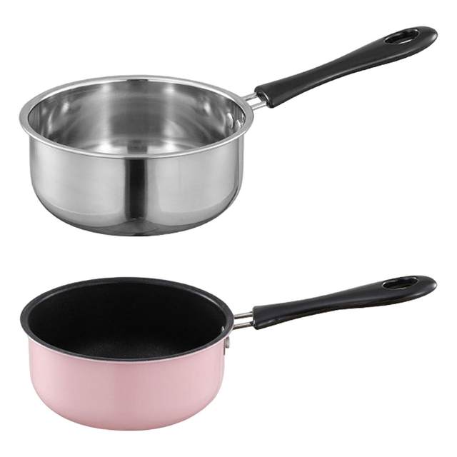 Saucepan Stainless Steel Sauce Pan Milk Pan, Soup Pot for Induction and  Oven, Cooking Pot with Ergonomic Handle Kitchen Baby Breakfast Pot Cookware  Set 