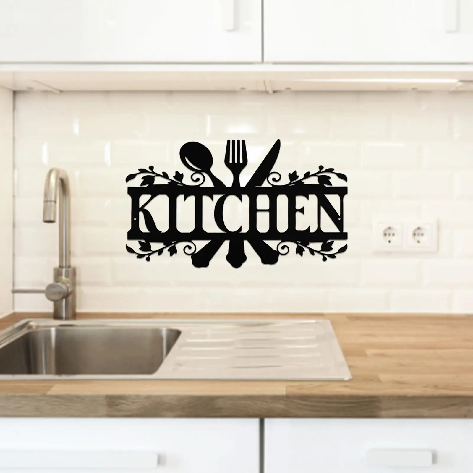 Rustic Metal Kitchen Signs , Fine Craftsmanship to Enhance Pantry   Addition Weatherproof 