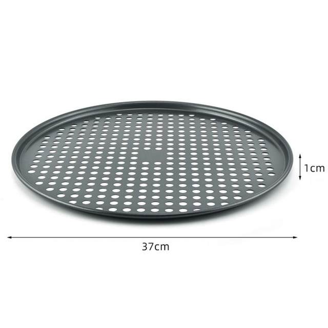 26/28/32CM Carbon Steel Non-stick Pizza Baking Pan Mesh Tray Plate Round Deep  Dish Pizza Pan Tray Mould Bakeware Baking Too xqmg - AliExpress