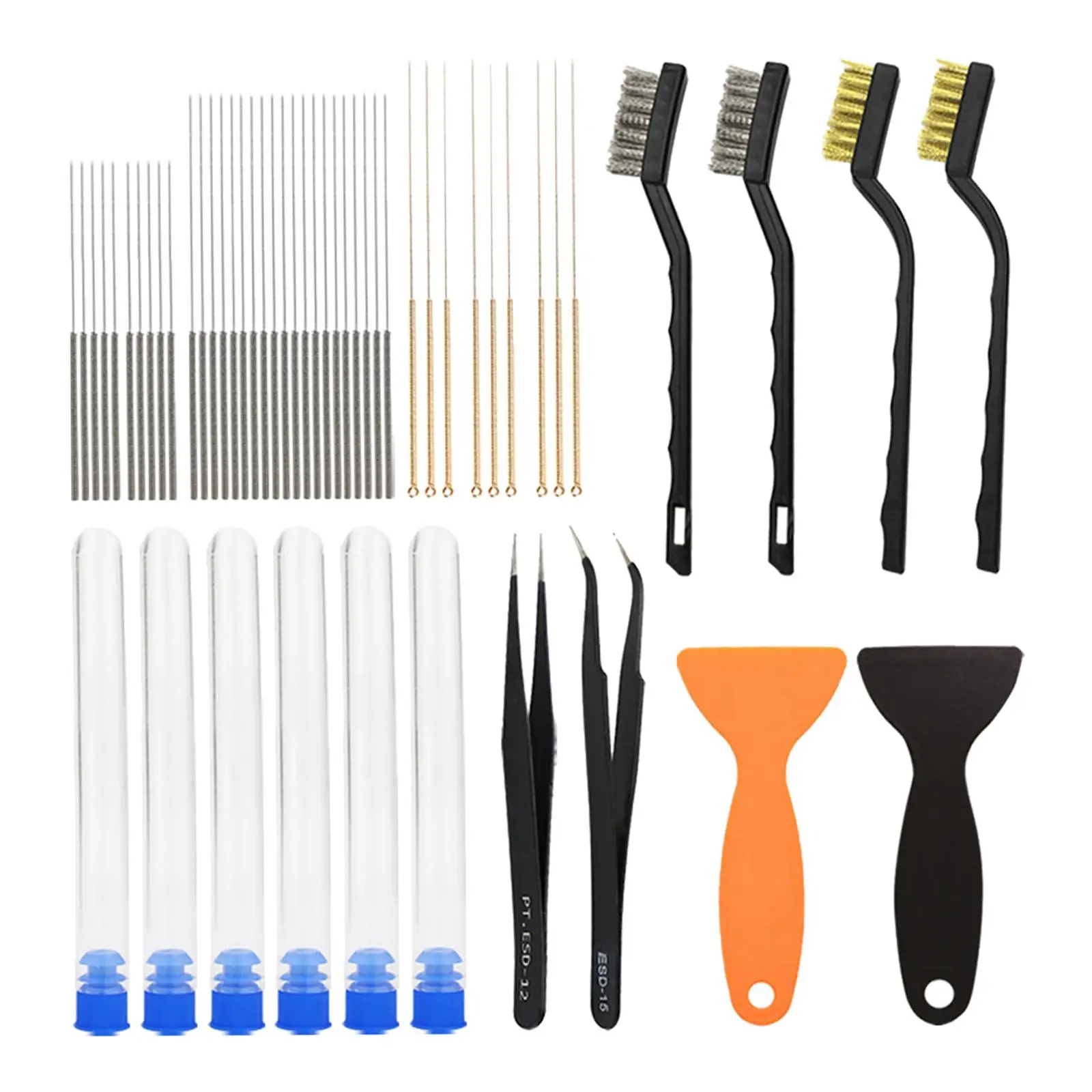 3D Printer Nozzles Cleaner Kits Stainless Steel Wire Brush 0.4mm  for ,