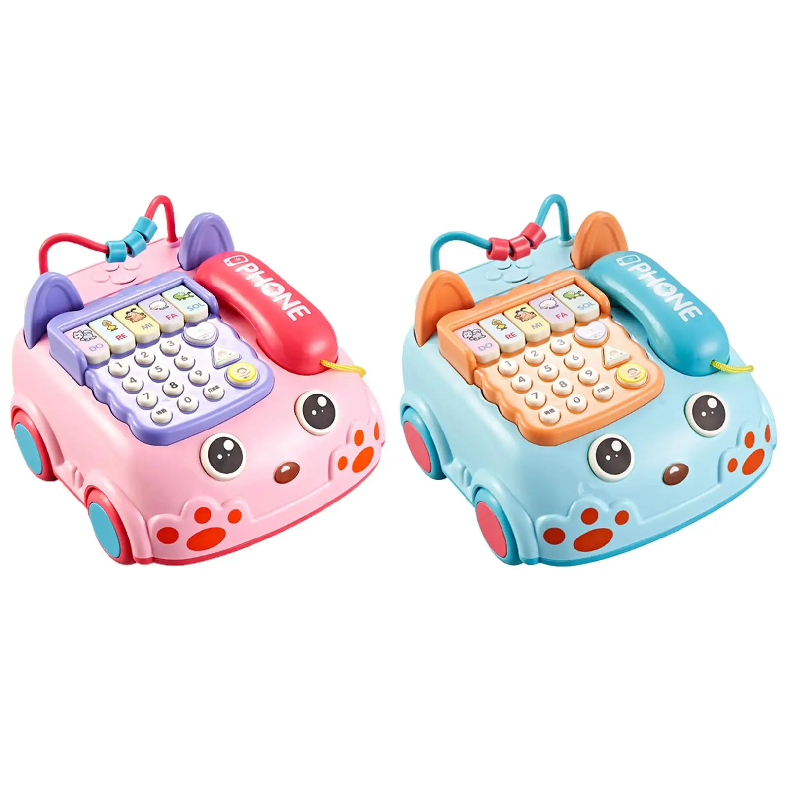 Telephone Toy Game Musical Pretend Phone Call for Kids Infants