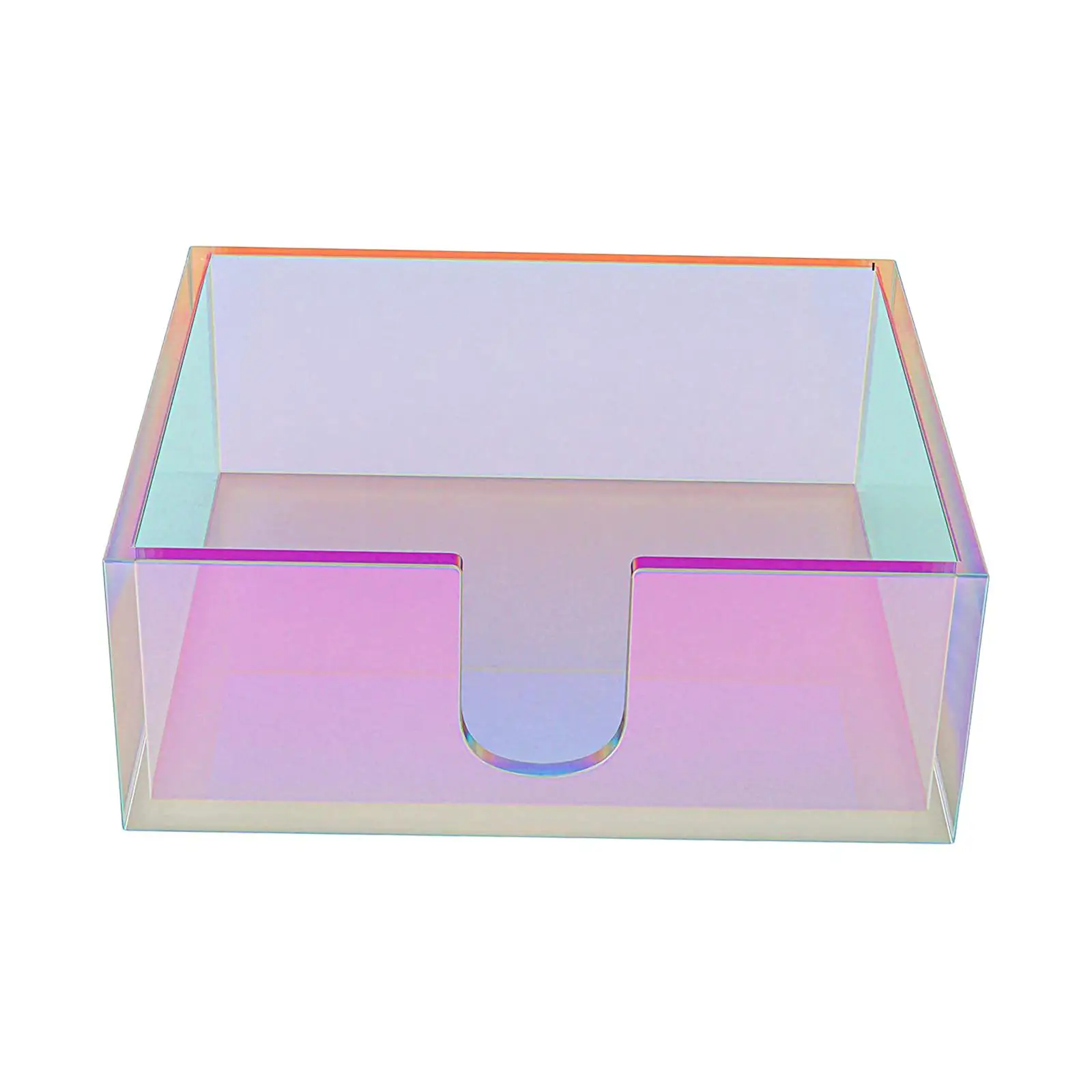 Elegant Paper Napkin Holder Case Iridescent Durable Creative Dispenser Container
