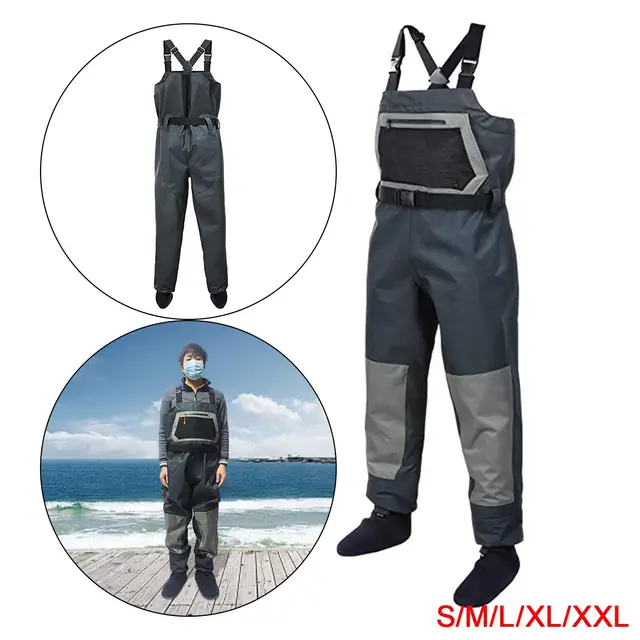 Fishing Waders Durable and Comfortable Breathable Stocking Foot Chest Wader  Kits for Men and Women