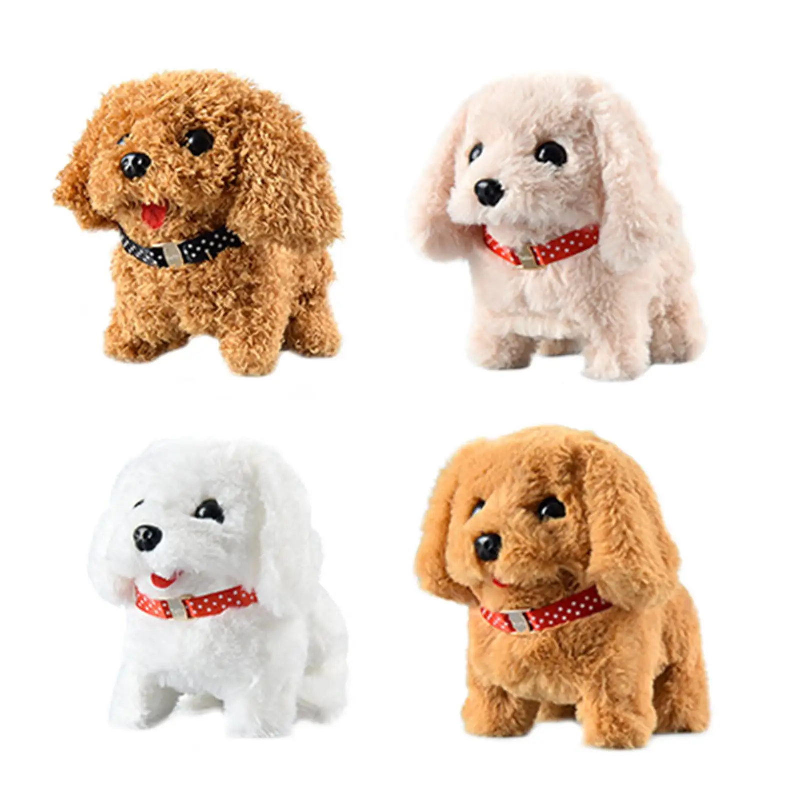 Electronic Pet Dog Battery Operated Interactive Stuffed Animals for Birthday Gifts