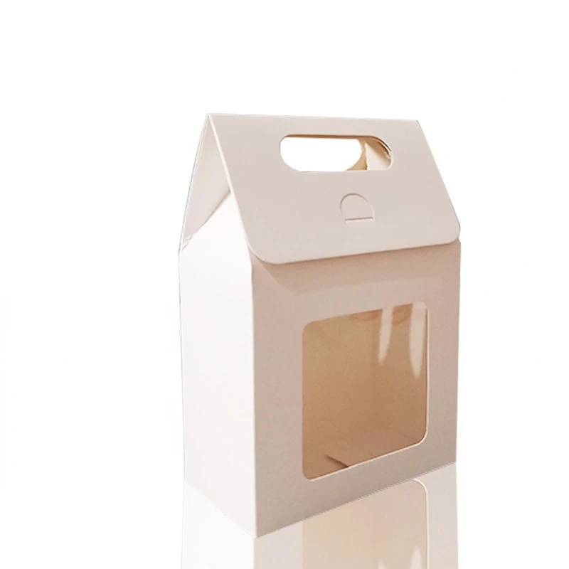 reusable gift bags 12/24/48pcs Kraft Paper Portable Gift Bags Wedding Candy Packing Bags with Clear PVC Window Seal Boxes Packing Bag for Business big gift bags