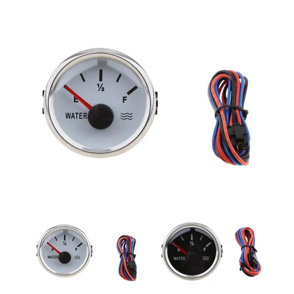 Marine 2` 52mm Waterproof Protection Whit Water Level Gauge for Inflatable Boat White Canoe Kayak Dinghy Accessories