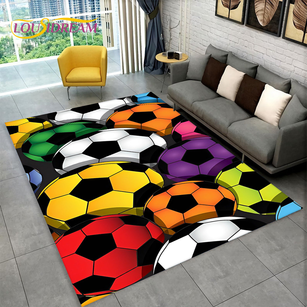 tapis de terrain de football bande pour chambre décor de paillasson de salle de tapis de sol antidérapant pour enfants