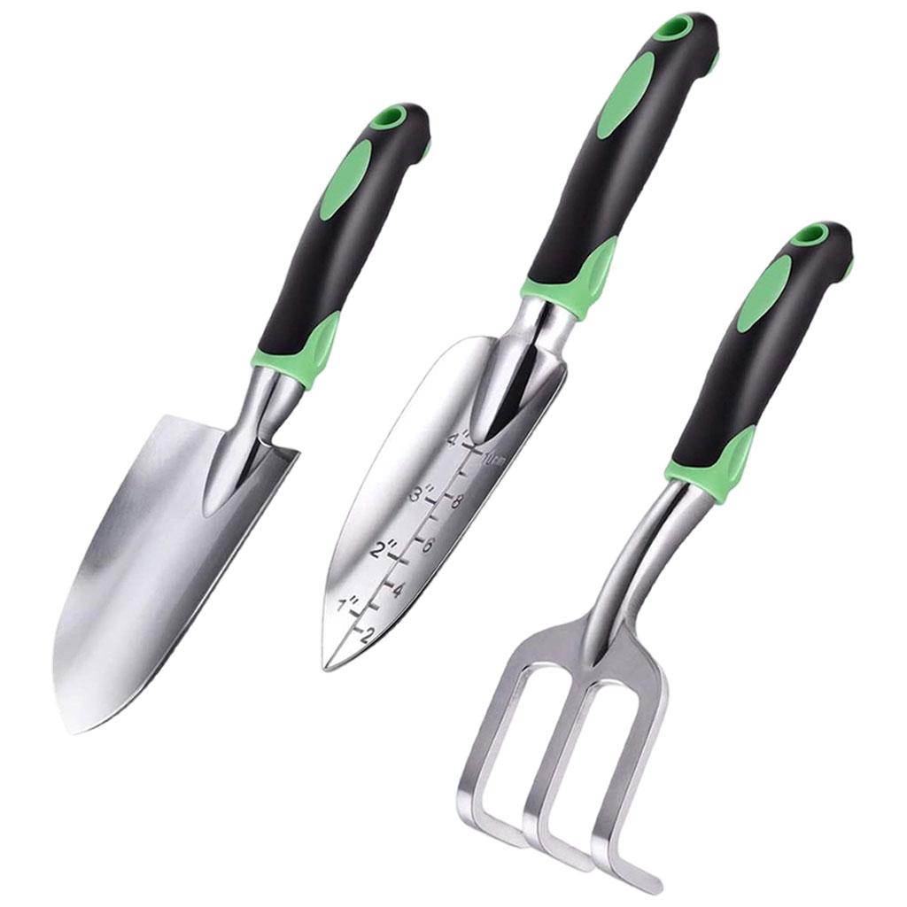 3x Gardening Tool Kit Outdoor Hand Tool for Aerating Weeding Transplanting Loosening Soil
