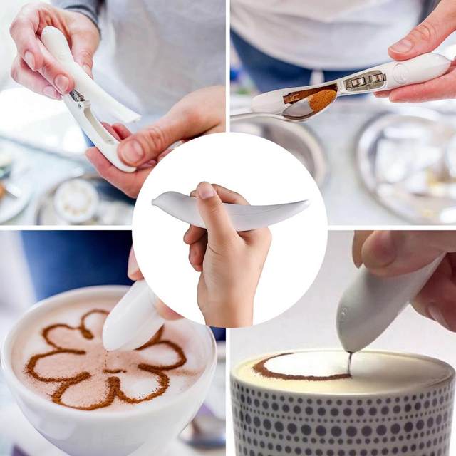 Latte Art Pen Easy-to-Use Wide Application DIY Tool Electrical Coffee Art  Carving Pen for Café 