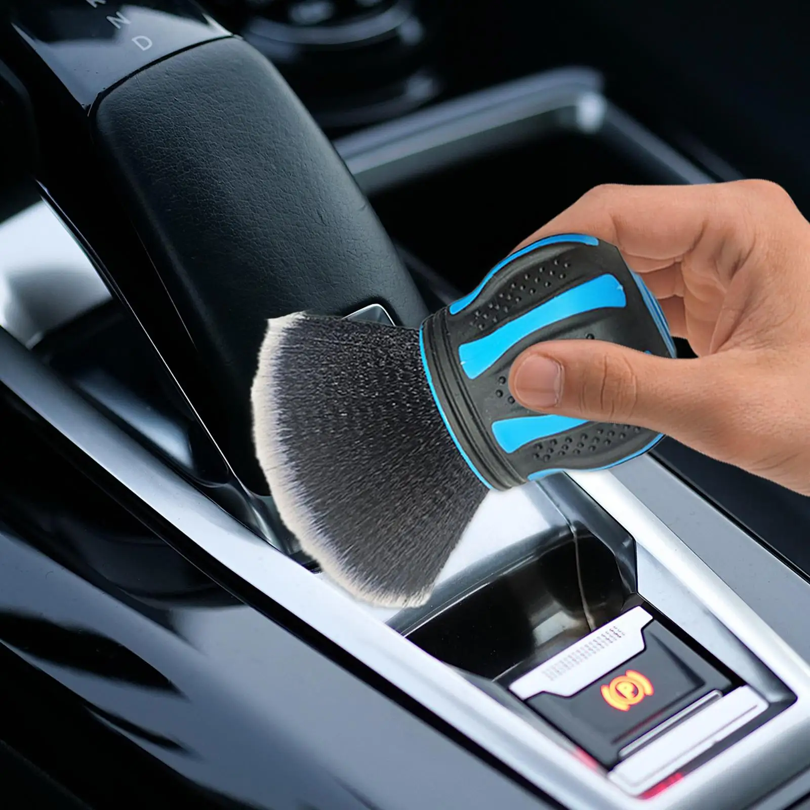 Detail Brush for Car Vehicles Knob Like Handle Wheels Cleaner Accessory