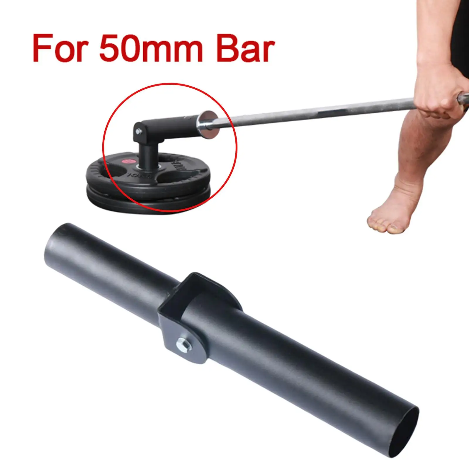 T Bar Row Plate Post Insert Landmine Barbell Attachment Easy to Install Multifunctional for Exercises Gym Fitness Home Deadlift
