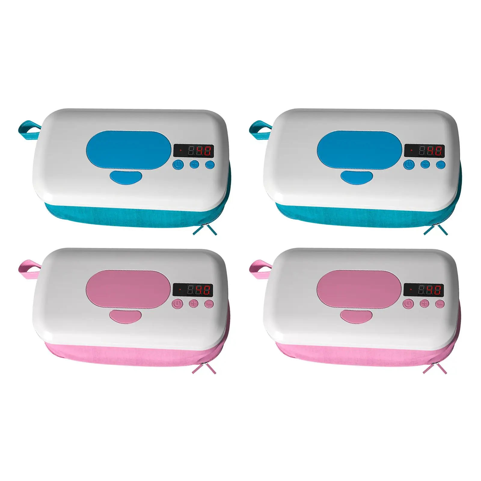 Wipes Warmer Wet Tissue Dispenser Folding Wipe Container Adjustable Temperature LED Display High Capacity Wipe Heater for Travel